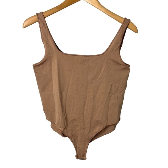 Skims Fits Everybody Square Neck Thong Bodysuit Sienna Size 2X 3X Shapewear - Picture 3 of 9